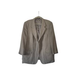 Versini Blazer Gray Single Breasted Notch Lapel Size 44